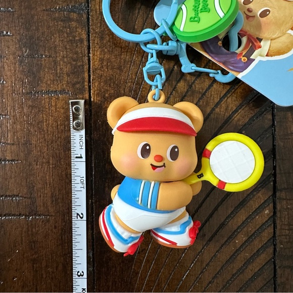 Butter Bear Keychain Pendant Cute Fashion Doll Creative Car Keychain Tennis - Picture 3 of 3